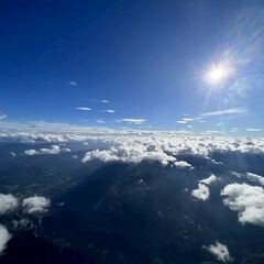 Flugwegposition um 14:42:35: Aufgenommen in der Nähe von Gemeinde Reichenau an der Rax, Österreich in 3034 Meter